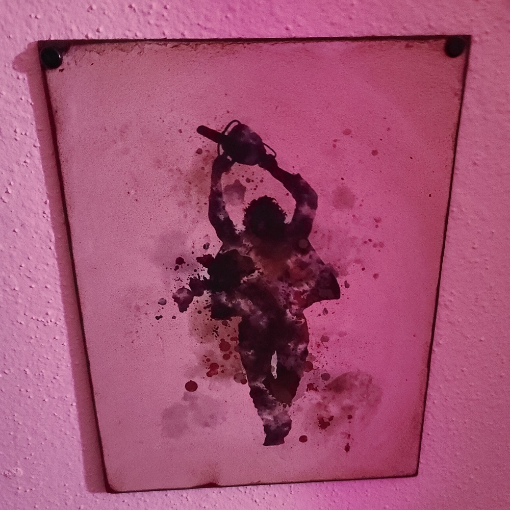 Texas Chainsaw wooden picture